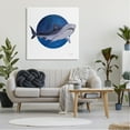thumbnail image 2 of Stupell Industries Great White Shark Swimming Starry Night Sky Canvas Wall Art, 36 x 36, Design by Ale Saiz Studio, 2 of 5