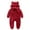Red, variant on UAMVSH Unisex Newborn Jumpsuit Baby Winter Clothes Cute Long Sleeve Romper Fleece Warm Footed Zipper Onesies Loungwear for 0-12Months