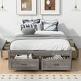 thumbnail image 3 of Harper & Bright Designs Full Storage Bed Frame Full Size Platform Bed with 6 Storage Drawers, Wood Bed Frame for Boys Girls Adults, Antique Gray, 3 of 14