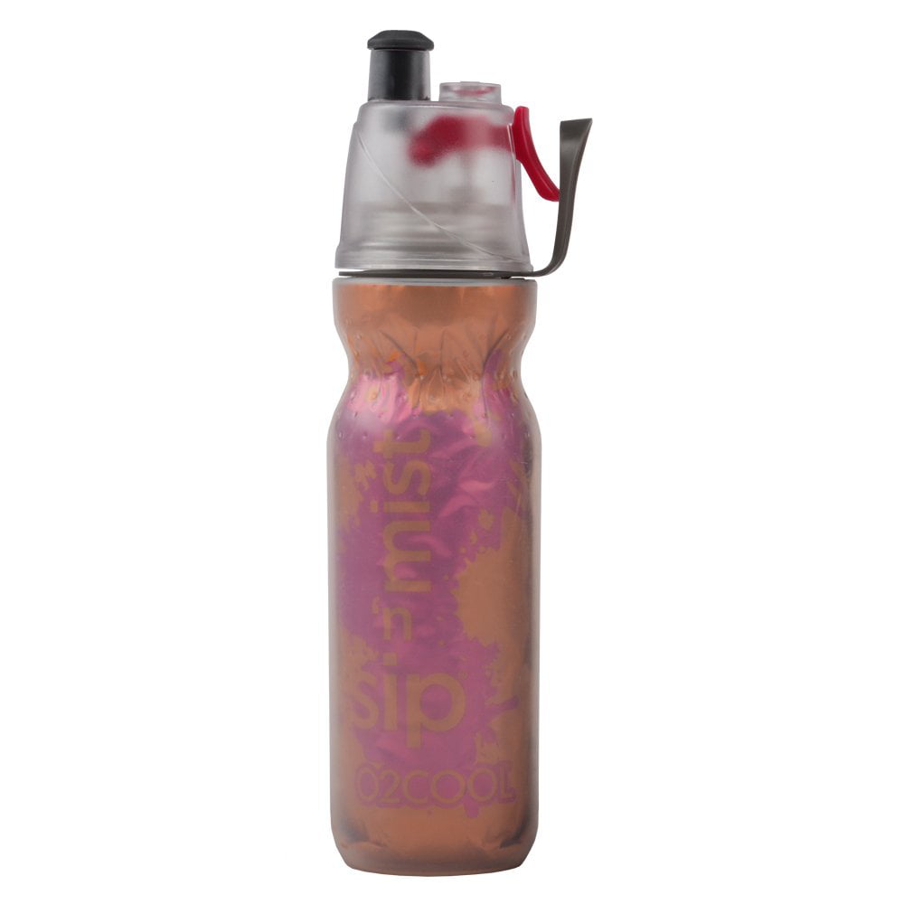 Raspberry O2COOL ArcticSqueeze Insulated Mist N Sip Squeeze Bottle 20-Ounce 