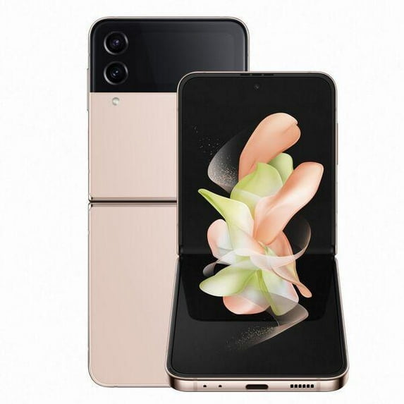 Pre-Owned Samsung Galaxy Z Flip4 SM-F721U Unlocked 256GB Pink Gold (Fair)