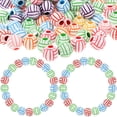 thumbnail image 1 of Miangastore Acrylic Volleyball Bead Charms for DIY Jewelry Making Assorted Color Smooth Surface 100pcs, 1 of 8