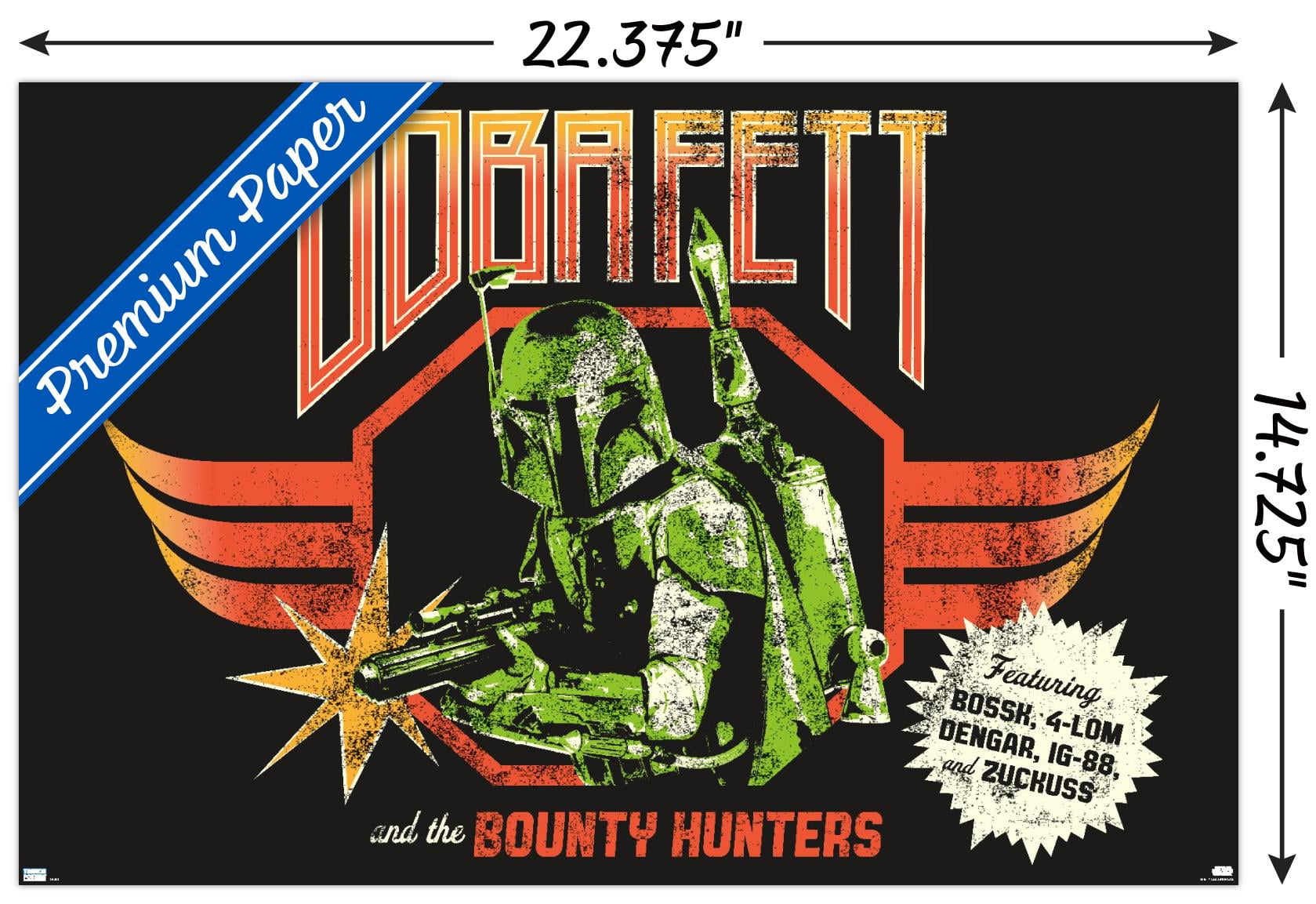 Star Wars: Saga - Boba Fett - Bounty Hunters Wall Poster, 14.725" x 22.375"
