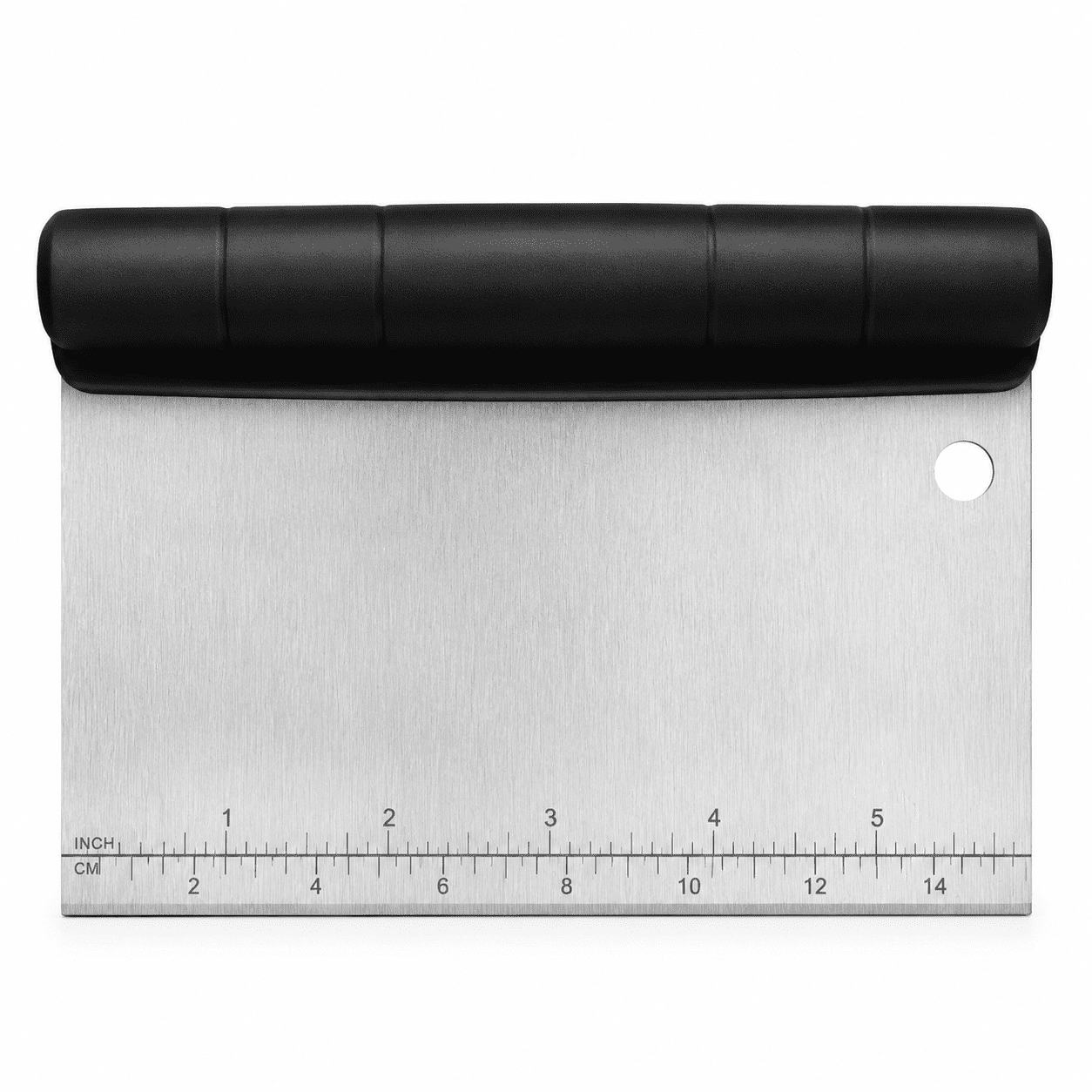 Bench Scraper for Baking Stainless Steel Dough Cutter and Scraper Tool Kitchen Kitchen Scraper Food Scraper Tool Pizza Cutter Food Chopper Multi-Purpose Kitchen Gadgets Black