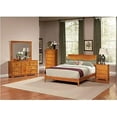 thumbnail image 4 of Atlantic Furniture Bordeaux Platform Bed with Open Footrail in Caramel Latte-King, 4 of 6