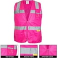 thumbnail image 3 of RK Safety PK0430 ANSI/ISEA Class 2 Certified Female Safety Vest (Pink, Medium), 3 of 4