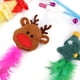 thumbnail image 5 of Navidad gato mascota pluma varita gato pluma interactiva juguetes teaser Abanopi Varilla retráctil, 5 of 5