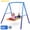 Blue, variant on MERSCO 60" Extra Large Rectangle Swing Set with Stand, Heavy Duty Double A-Frame Metal Swing for Kids Ages 3-10, 440 lbs Capacity, 900D Oxford Rectangle Swing Seat, Outdoor Backyard Playset