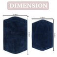 thumbnail image 3 of Home Weavers Waterford Collection 100% Cotton Non-Slip Bathroom Rug Set Machine Washable Bathroom Rug-17"x24", Bath Rug- 21"x34", Navy Color 2 Piece Bath Rug set, 3 of 8