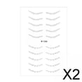 thumbnail image 1 of Paquete de 2-4 pegatinas para pestañas inferiores, plantilla de pestañas, herramienta de maquillaje para espectáculo en escenario 2 piezas, 1 of 10