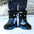 thumbnail image 7 of Stepedia Kids Snow Boots Boys Waterproof Anti-Slip Outdoor Warm Mid Calf Faux Fur Lining Insulated Winter Shoes, 7 of 7