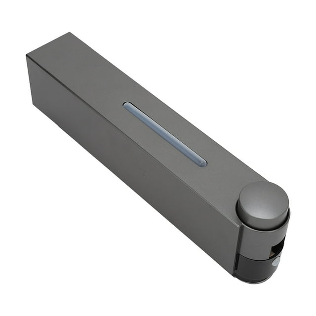 Wall Mounted Shampoo Dispenser, Plastic Wall Mounted Hand Dispenser Grey Press Type Punch Free Back Stick Type For Home For School 1 Cup,2 Cups,3 Cups