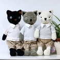 thumbnail image 5 of Muñecos de peluche de gatos kawaii, animales de peluche para vestir a un gato, juguetes suaves para novias, niñas, regalos de cumpleaños y Navidad, 5 of 5