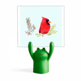 thumbnail image 1 of Bird animal Urraca Rojo Estante de notas, estante de ranas de animales de dibujos animados, 1 of 3