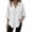 #537-White, variant on Warop Women's Solid Loose Fit V Neck 3/4 Sleeve Top Casual Lightweight Pullover Blouse Tunic for Daily Office Wear