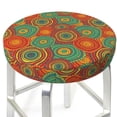thumbnail image 3 of Fotbe Abstract Pattern Stool Covers Round,Waterproof Round Bar Stool Covers Bar Chair Covers Washable Stool Cushion Slipcover for 12-14 Inch Chair-13 inch, 3 of 7