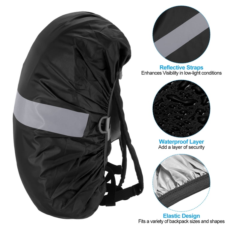 75l backpack rain cover Uxcell 65-75l Waterproof Backpack Rain Cover with Reflective Strap XL Black