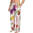 thumbnail image 2 of Disketp Butterflies And Vintage Men'S Pajama Pants - Ultra Soft Fleece Sleep And Lounge Pants (Size: S-Xxl), 2 of 9