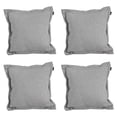 thumbnail image 1 of Cojin Decorativo Cuadrado Set de 4 Rivo Gris, 1 of 4
