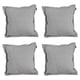 thumbnail image 1 of Cojin Decorativo Cuadrado Set de 4 Rivo Gris, 1 of 4