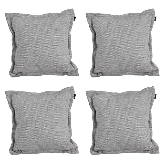 Cojin Decorativo Cuadrado Set de 4 Rivo Gris