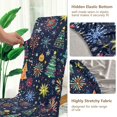 thumbnail image 5 of Yayeee 2 Pack Dining Chair Covers Stretch Parson Chairs Slipcovers Seat Protector, Dark Blue Christmas, 5 of 6