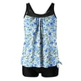 thumbnail image 4 of Fmbrln Tankini Swimsuits for Women with Boy Shorts Two Piece Fashion Floral Print Modest Bathing Suits, 4 of 5