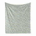 thumbnail image 1 of Scandinavian Soft Flannel Fleece Blanket, Polar Bear in Winter Sweater Finnish Animal Design on Pale Backdrop, Cozy Plush for Indoor and Outdoor Use, 70" x 90", Pale Bluegrey Khaki, by Ambesonne, 1 of 6