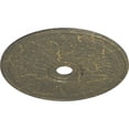 thumbnail image 3 of 29 1/8"OD x 3 5/8"ID x 1"P Oakleaf Ceiling Medallion (Fits Canopies up to 6 1/4"), Hand-Painted Witch Hazel Crackle, 3 of 6