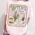 thumbnail image 2 of Witch's Herb Garden Shirt, Homegrown Magic, Vintage Botanical Halloween Tee, Retro Witchy Botanical Tee, Halloween Mushroom Plant Lover Gift, 2 of 4
