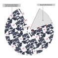 thumbnail image 2 of Lsque Cartoon Raccoon Print Christmas Tree Skirt, Tree Skirt with Ties or Velcro, Perfect for Holiday Decorations, Halloween, and New Year-30", 2 of 7