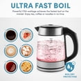 thumbnail image 2 of Hervidor de agua de vidrio digital AROMA Professional de 1,7 l / 7 tazas (AWK-170D), 2 of 6