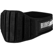 RIMSports Cotton Weight Lifting Gym Fitness Deadlift Squat Workout Pull up Belt, Black M