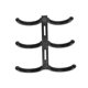 thumbnail image 4 of 50PCS Comb Binding Spine 16mm 3 Rings A4 PP Book Binder Spine for Reports Presentations Black, 4 of 4