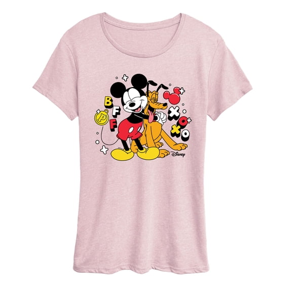 Disney - Mickey Pluto - Women's Short Sleeve Graphic T-Shirt