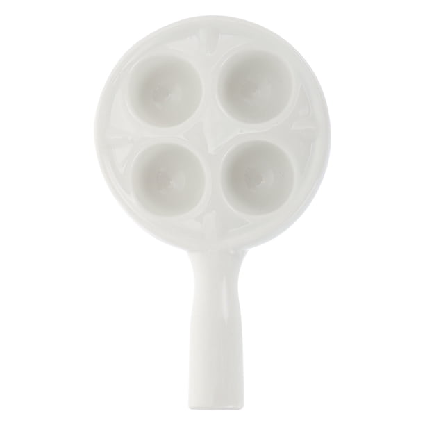 EeaseMX Plato de cerámica para caracoles Bandeja de mano para hornear caracoles Plato para hornear caracoles Bandeja para hornear de cocina