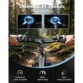 thumbnail image 2 of Qlife Racer 27.5" Electric Bicycle for Adults, Full Suspension 21-Speed Mountain Ebike with 500W Brushless Motor, 48V 10.4AH Removable Battery Max 28mph,Gray, 2 of 6