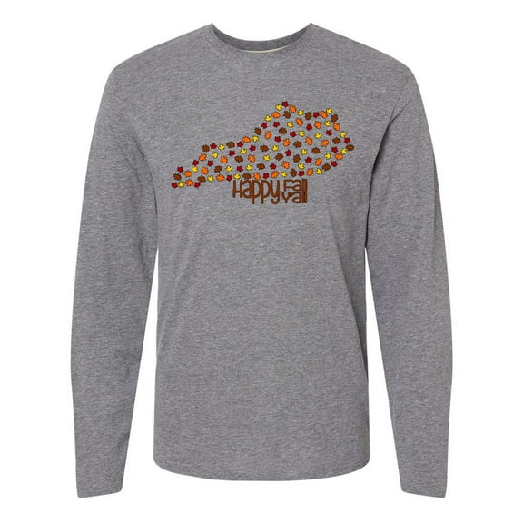Inktastic Happy Fall Y'all Kentucky Long Sleeve T-Shirt