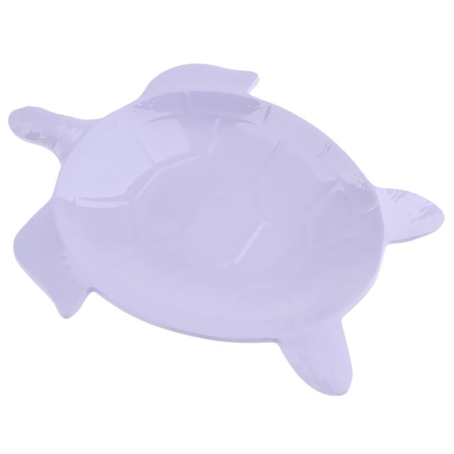 s Para Servir En Forma De Tortuga , s De Sushi Con Bocaditos De Frutas, Vajilla De Plástico Melamina De Dibujos Animados Morado claro Baoblaze Plato de bocadillos