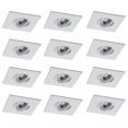 thumbnail image 1 of Square 3 inch White LED Recessed Ceiling Down Light - 4000K Cool White - 12 Pack, 1 of 3