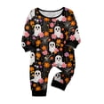 thumbnail image 3 of 2026 Matching Family Halloween Pajamas Set, Fall Sleepwear, Ghost & Pumpkin Printed Holiday Sleepwear, Soft Loungewear PJs Outfit, 3 of 4