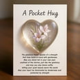 thumbnail image 2 of Uuiauoio Birth Flower Pocket Hug, Birthday Flowers Pocket Hug, Friendship Gift for Sister Family Brother Colleague, Included Blessing Card, 2 of 3