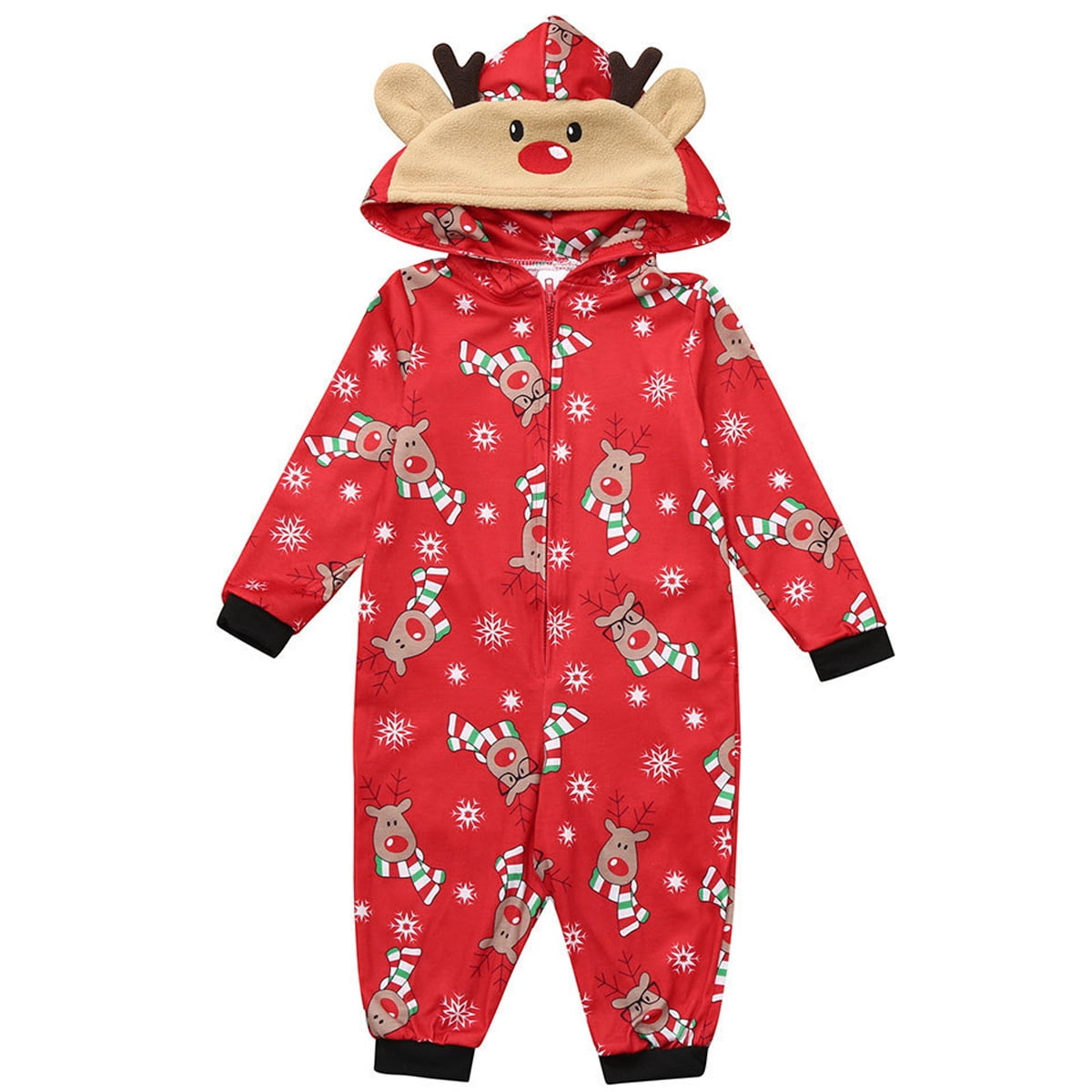 Christmas Reindeer Family Matching Pajama Onesie Unisex Sizes Baby