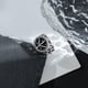 thumbnail image 5 of Anillo circular retro con hoja de arce hueca y gota, ajustable para hombre y mujer, joyería de plata, 5 of 7