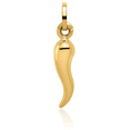 thumbnail image 3 of 14K Solid Yellow Gold Cornicello Italian Horn Necklace Lucky Protection Amulet Pendant Chilli Pepper Charm, 3 of 8