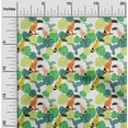 thumbnail image 2 of oneOoneCottonFlexOrangeFabricTropicalFloralWithBirdsDiyClothingQuiltingFabricPrintFabricByYard40InchWide, 2 of 4