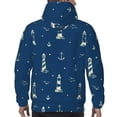 thumbnail image 7 of Daiia Lighthouses and Anchors for Men's Fashion Hoodies & Sweatshirts with Kangaroo Pocket Hooded Sweatshirt Breathable & Moisture Wicking-XX-Large, 7 of 7