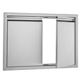 thumbnail image 5 of VEVOR BBQ Access Door, 30W x 21H Inch Double Outdoor Kitchen Door, Stainless Steel Flush Mount Door, Wall Vertical Door with Recessed Handles , for BBQ Island, Grilling Station, Outside Cabinet, 5 of 9