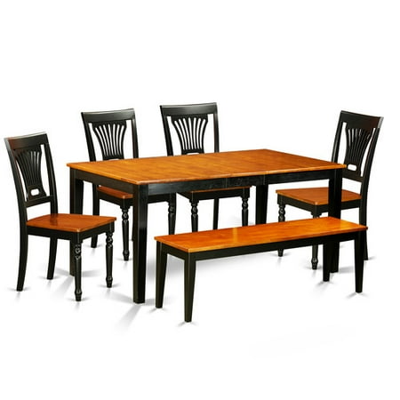 August Grove Pillar 6 Piece Rubberwood Dining Set