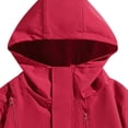 thumbnail image 5 of PNTUTB Fashion Men's Full Zip Hooded Jacket Solid Color Versatile Windbreaker Casual Comfort Lightweight Outdoor Waterproof Coat with Zip Pockets, 5 of 7